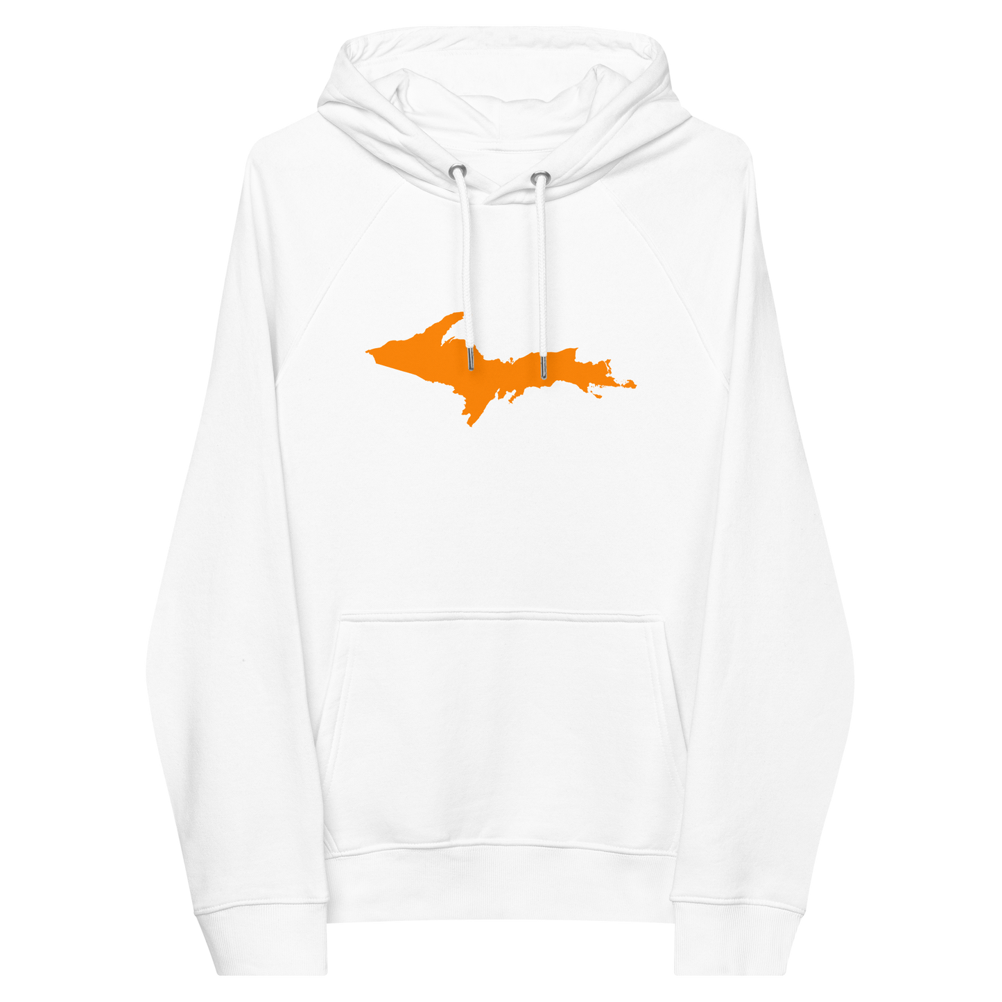 Michigan Upper Peninsula Hoodie (w/ Orange UP Outline) | Unisex Organic