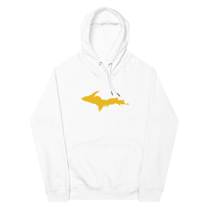 Michigan Upper Peninsula Hoodie (w/ Gold UP Outline) | Unisex Organic