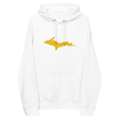 Michigan Upper Peninsula Hoodie (w/ Gold UP Outline) | Unisex Organic