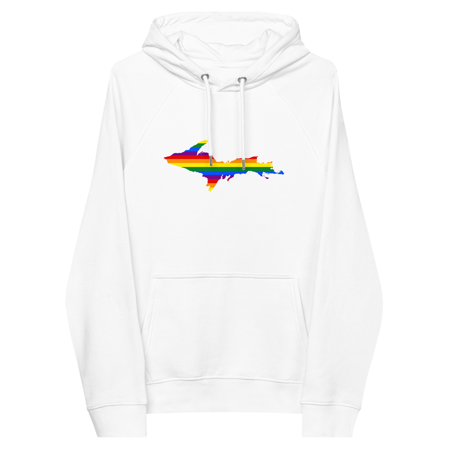 Michigan Upper Peninsula Hoodie (w/ UP Pride Flag Outline) | Unisex Organic