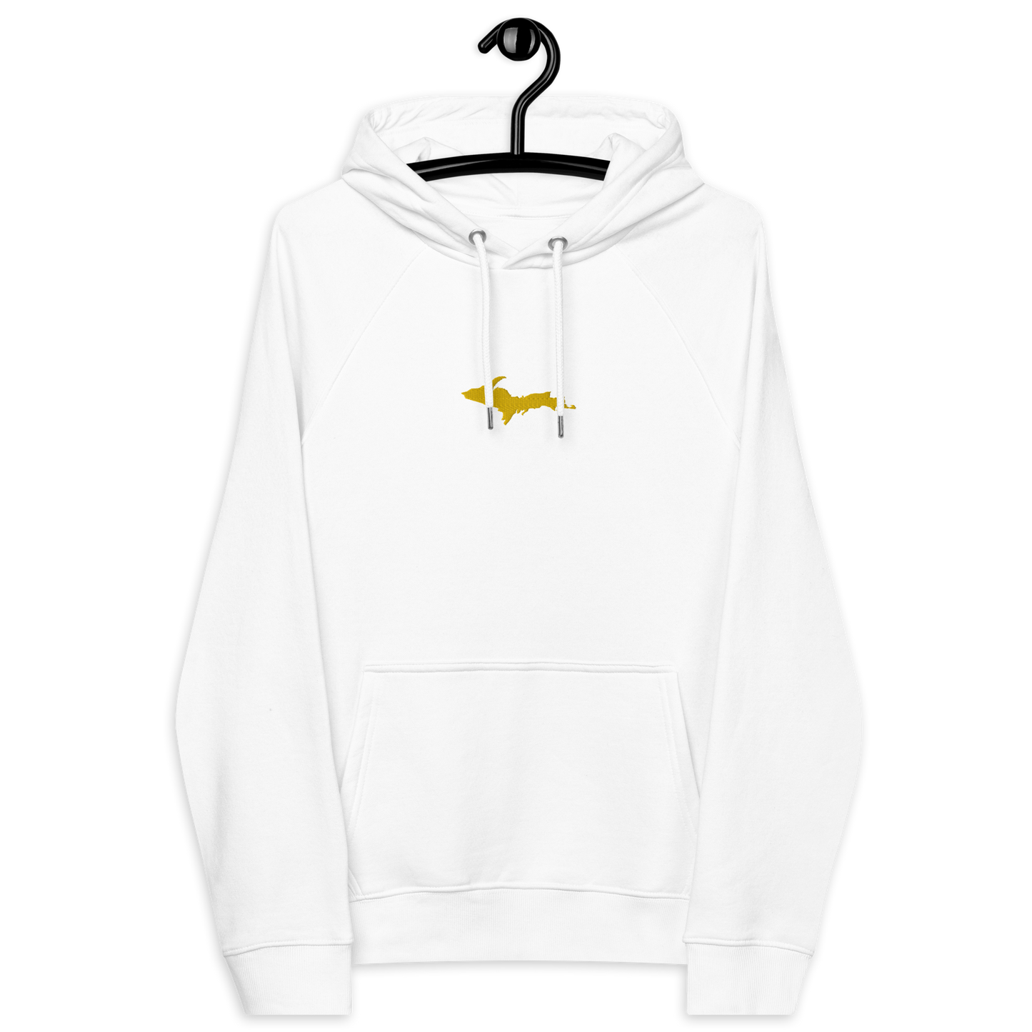 Michigan Upper Peninsula Hoodie (w/ Embroidered Gold UP Outline) | Unisex Organic