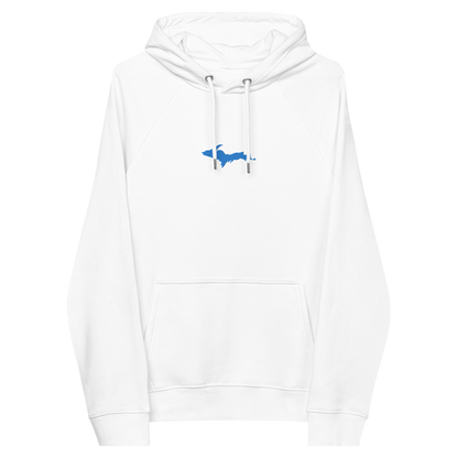 Michigan Upper Peninsula Hoodie (w/ Embroidered Azure UP Outline) | Unisex Organic