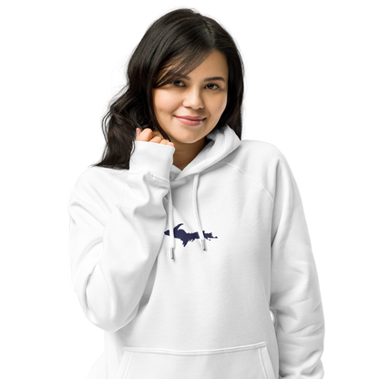 Michigan Upper Peninsula Hoodie (w/ Embroidered UP Outline) | Unisex Organic