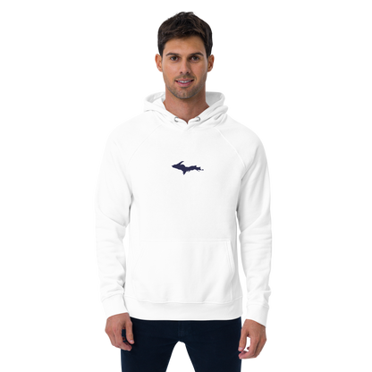 Michigan Upper Peninsula Hoodie (w/ Embroidered UP Outline) | Unisex Organic