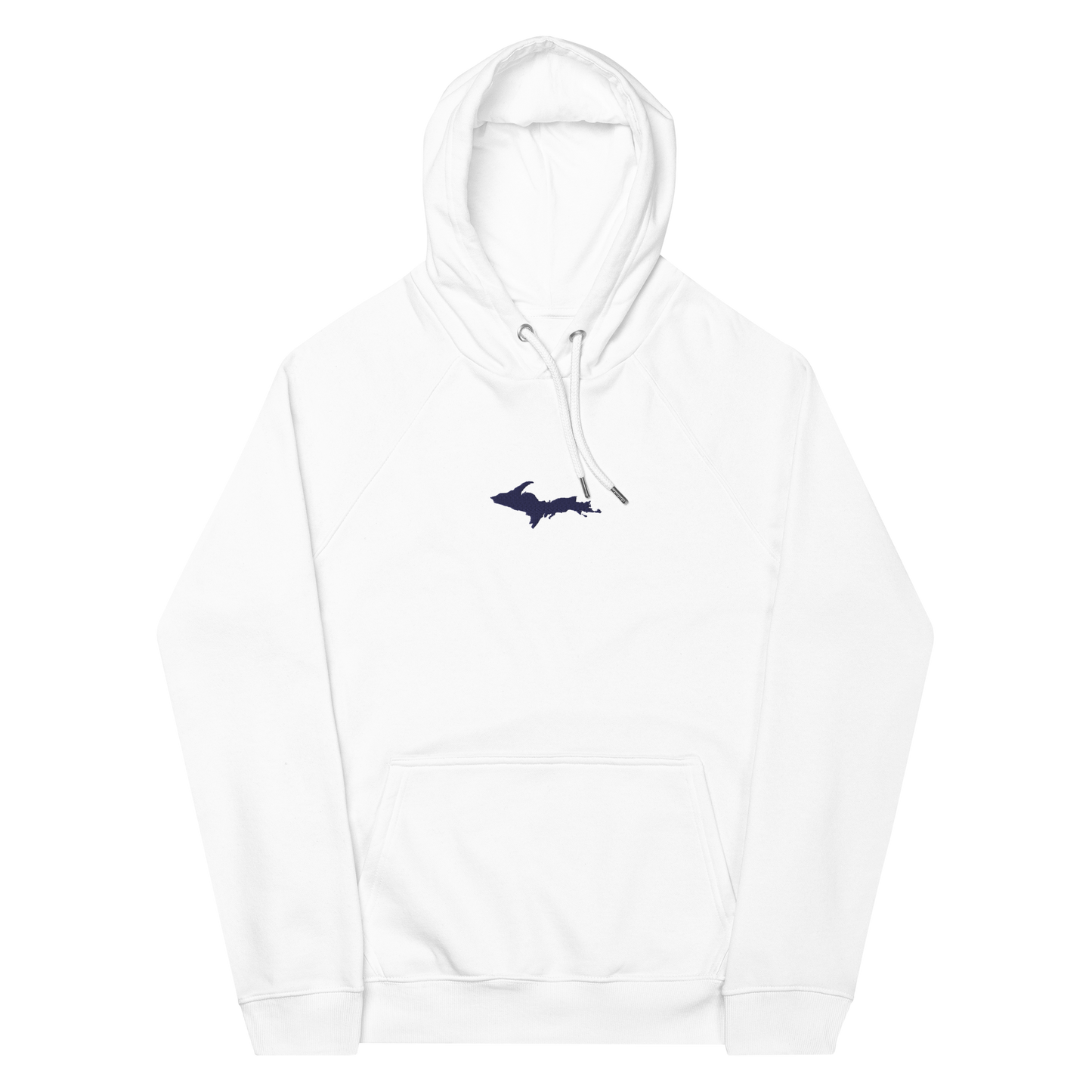 Michigan Upper Peninsula Hoodie (w/ Embroidered UP Outline) | Unisex Organic