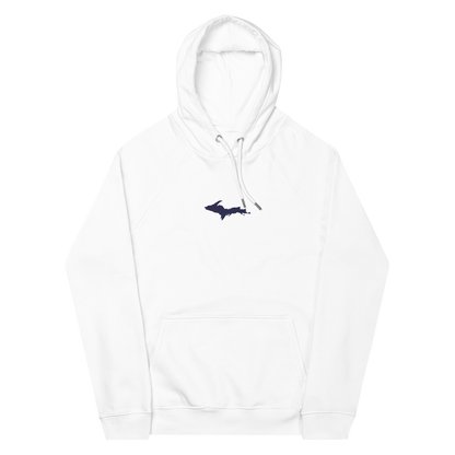 Michigan Upper Peninsula Hoodie (w/ Embroidered UP Outline) | Unisex Organic