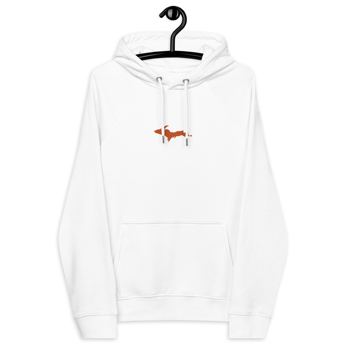 Michigan Upper Peninsula Hoodie (w/ Embroidered Orange UP Outline) | Unisex Organic