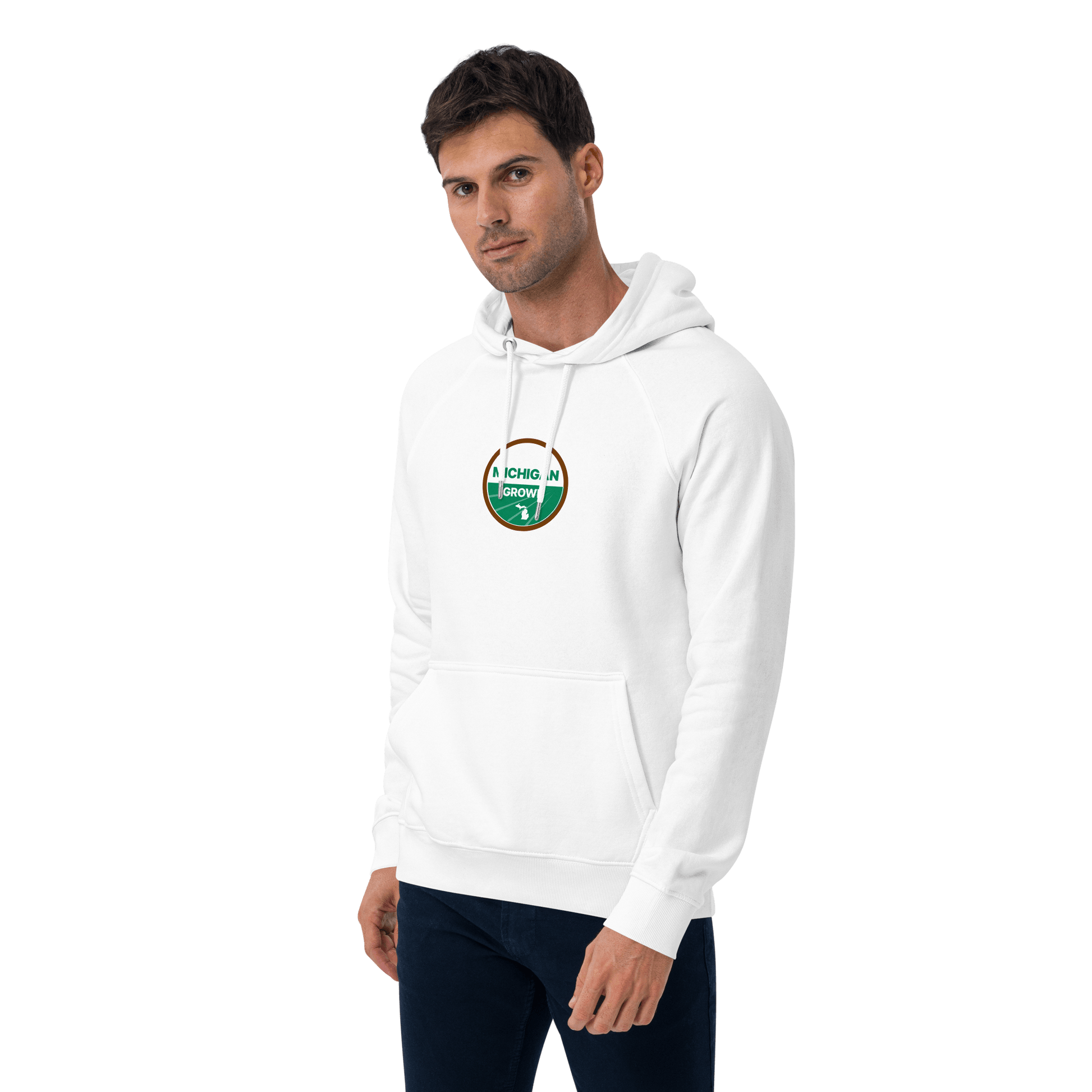 'Michigan Grown' Hoodie (Agricultural Certification Parody) | Unisex Organic - Circumspice Michigan