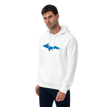 Michigan Upper Peninsula Hoodie (w/ Azure UP Outline) | Unisex Organic