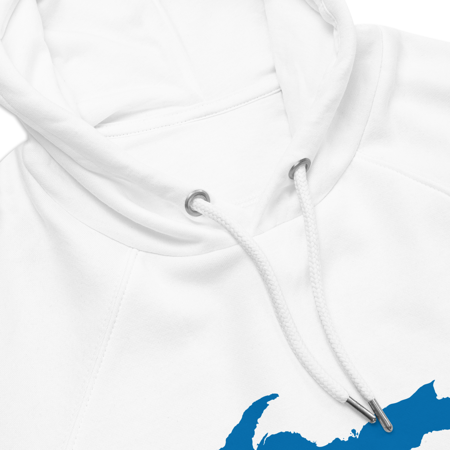 Michigan Upper Peninsula Hoodie (w/ Azure UP Outline) | Unisex Organic