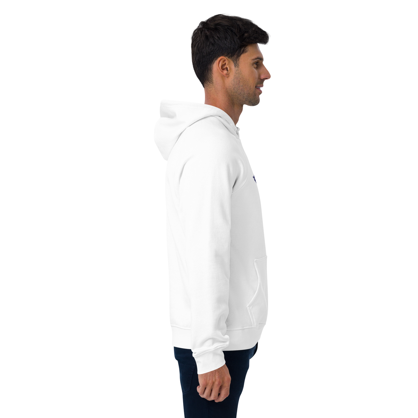 Michigan Upper Peninsula Hoodie (w/ MI USA Flag Outline) | Unisex Organic