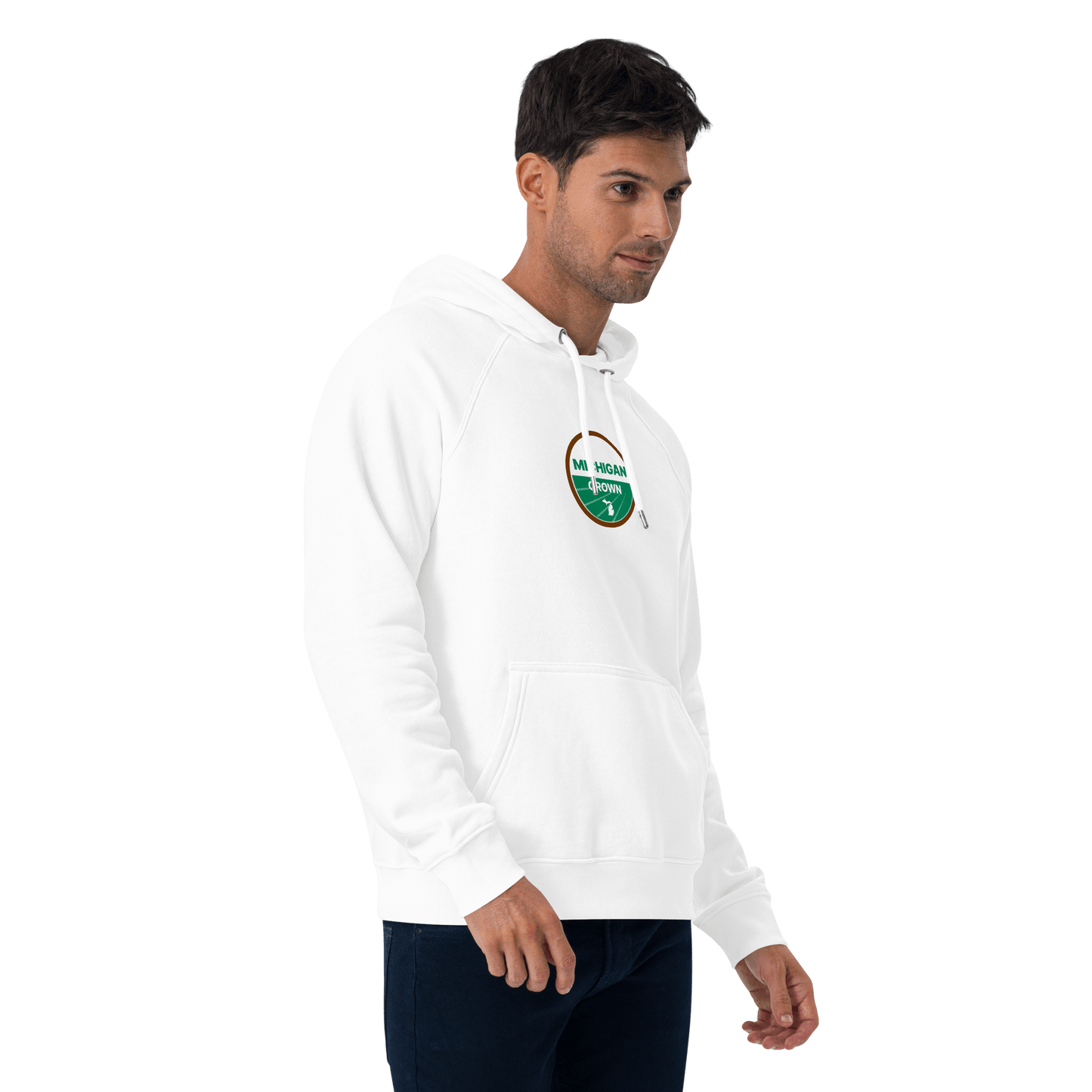 'Michigan Grown' Hoodie (Agricultural Certification Parody) | Unisex Organic - Circumspice Michigan