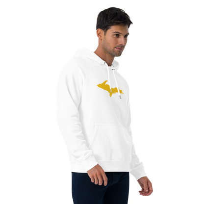 Michigan Upper Peninsula Hoodie (w/ Gold UP Outline) | Unisex Organic