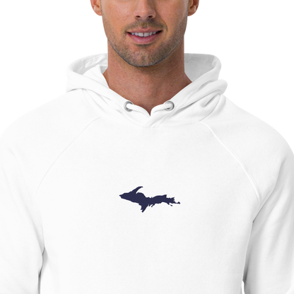 Michigan Upper Peninsula Hoodie (w/ Embroidered UP Outline) | Unisex Organic