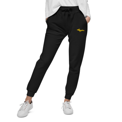 Michigan Upper Peninsula Sweatpants | Gold Embroidery