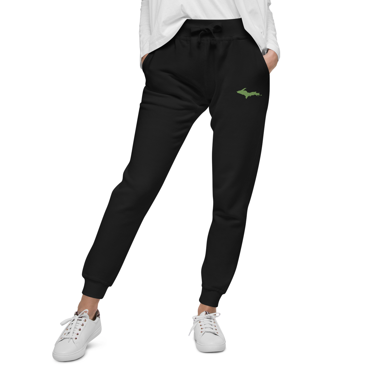 Michigan Upper Peninsula Sweatpants | Green Embroidery