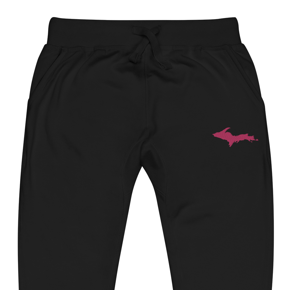 Michigan Upper Peninsula Sweatpants | Pink Embroidery