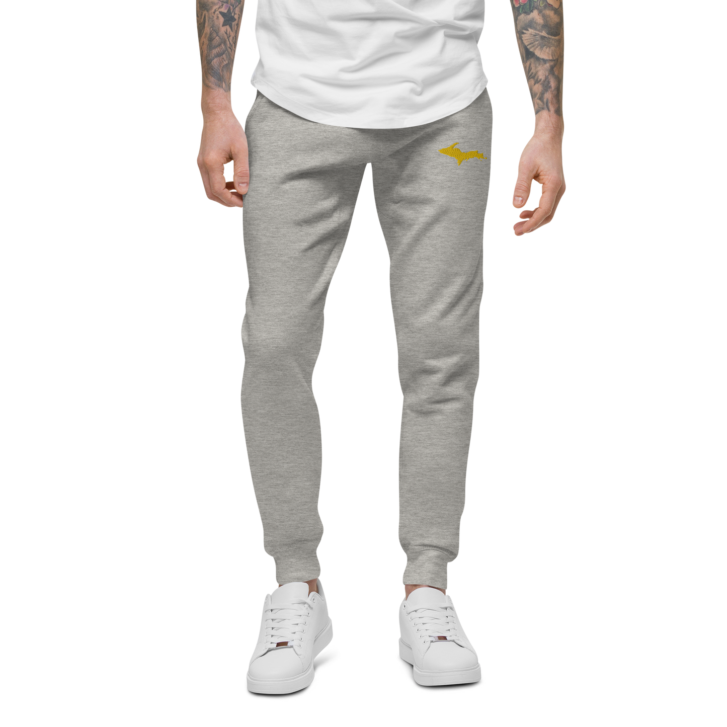 Michigan Upper Peninsula Sweatpants | Gold Embroidery