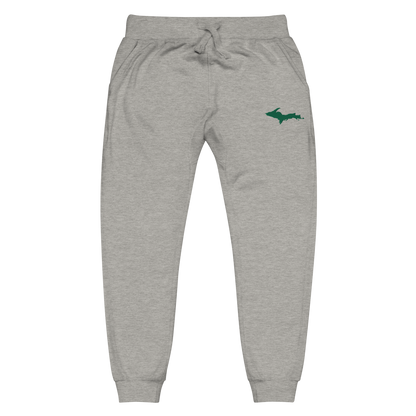 Michigan Upper Peninsula Sweatpants | Green Embroidery