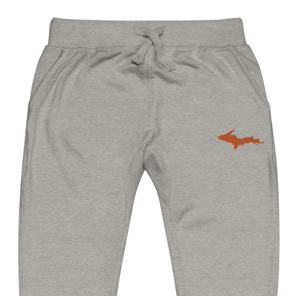 Michigan Upper Peninsula Sweatpants | Orange Embroidery