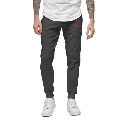 Michigan Upper Peninsula Sweatpants | Pink Embroidery