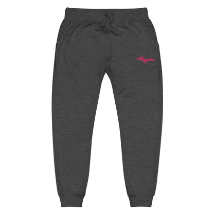 Michigan Upper Peninsula Sweatpants | Pink Embroidery