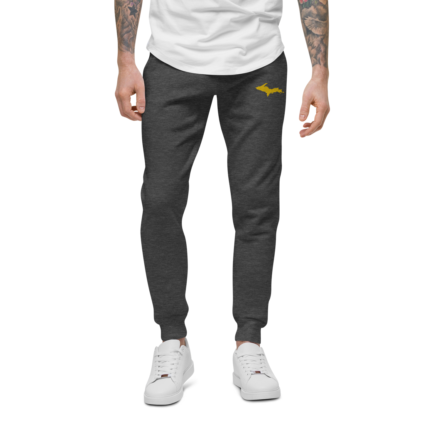 Michigan Upper Peninsula Sweatpants | Gold Embroidery