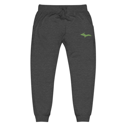 Michigan Upper Peninsula Sweatpants | Green Embroidery