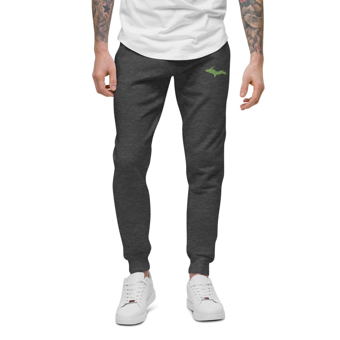 Michigan Upper Peninsula Sweatpants | Green Embroidery