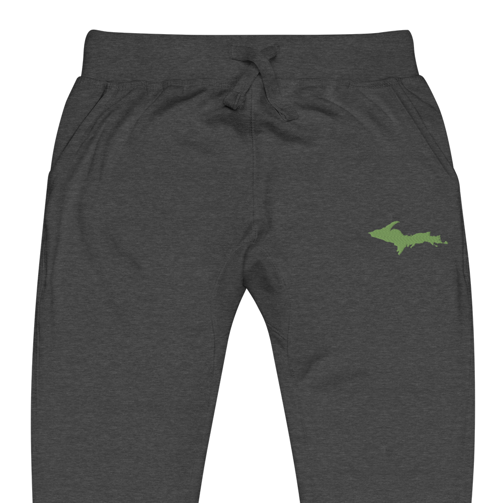 Michigan Upper Peninsula Sweatpants | Green Embroidery