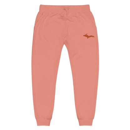 Michigan Upper Peninsula Sweatpants | Orange Embroidery