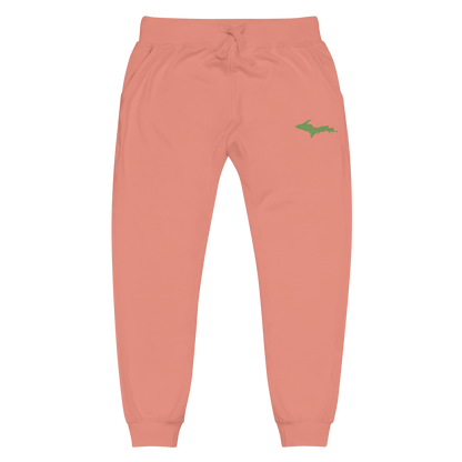 Michigan Upper Peninsula Sweatpants | Green Embroidery