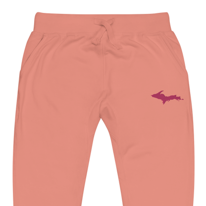 Michigan Upper Peninsula Sweatpants | Pink Embroidery