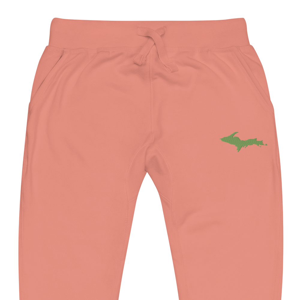 Michigan Upper Peninsula Sweatpants | Green Embroidery