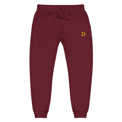 Detroit 'Old French D' Sweatpants | Gold Embroidery - Circumspice Michigan