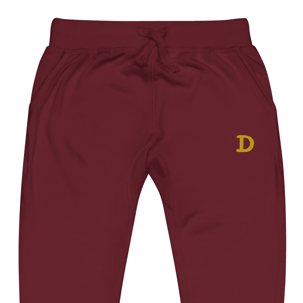 Detroit 'Old French D' Sweatpants | Gold Embroidery - Circumspice Michigan
