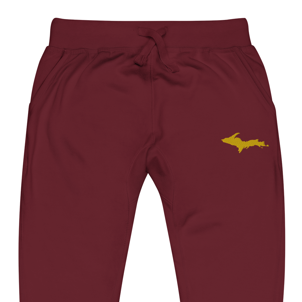 Michigan Upper Peninsula Sweatpants | Gold Embroidery