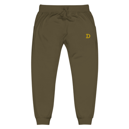 Detroit 'Old French D' Sweatpants | Gold Embroidery - Circumspice Michigan