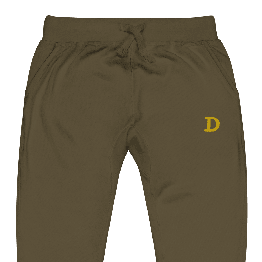 Detroit 'Old French D' Sweatpants | Gold Embroidery - Circumspice Michigan