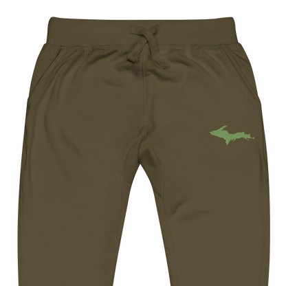 Michigan Upper Peninsula Sweatpants | Green Embroidery