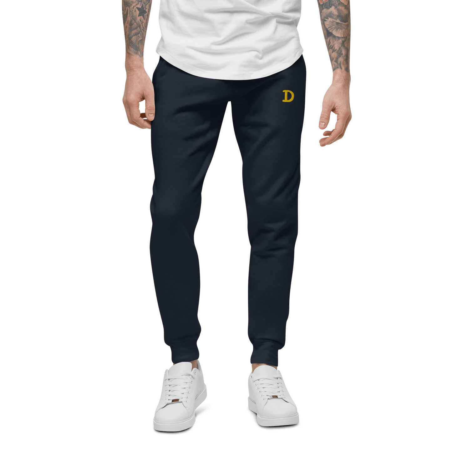 Detroit 'Old French D' Sweatpants | Gold Embroidery - Circumspice Michigan