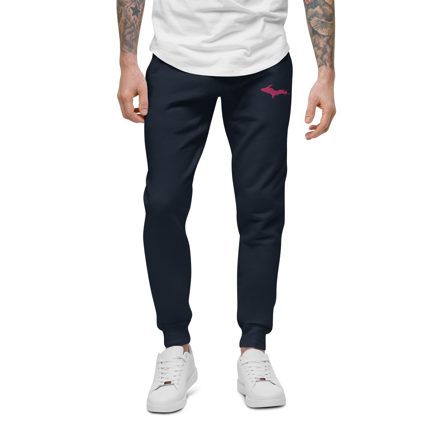 Michigan Upper Peninsula Sweatpants | Pink Embroidery