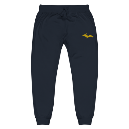 Michigan Upper Peninsula Sweatpants | Gold Embroidery