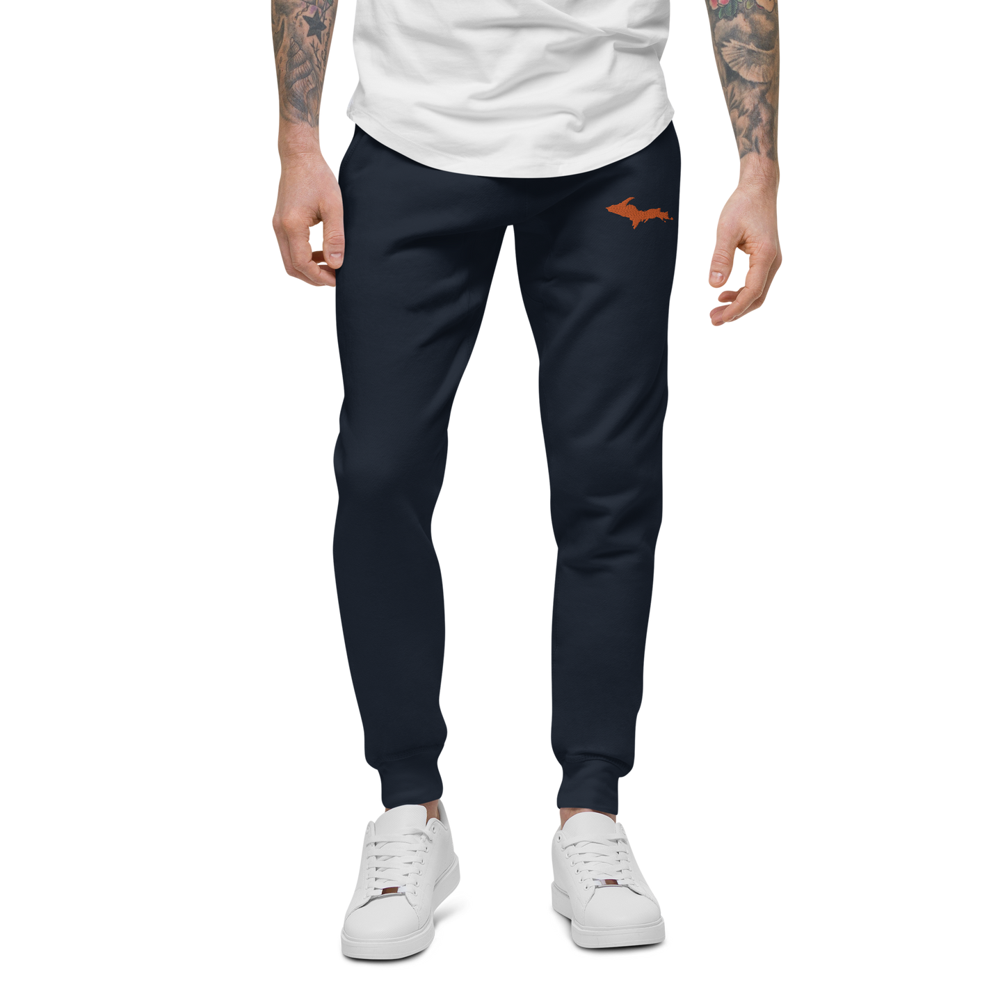 Michigan Upper Peninsula Sweatpants | Orange Embroidery