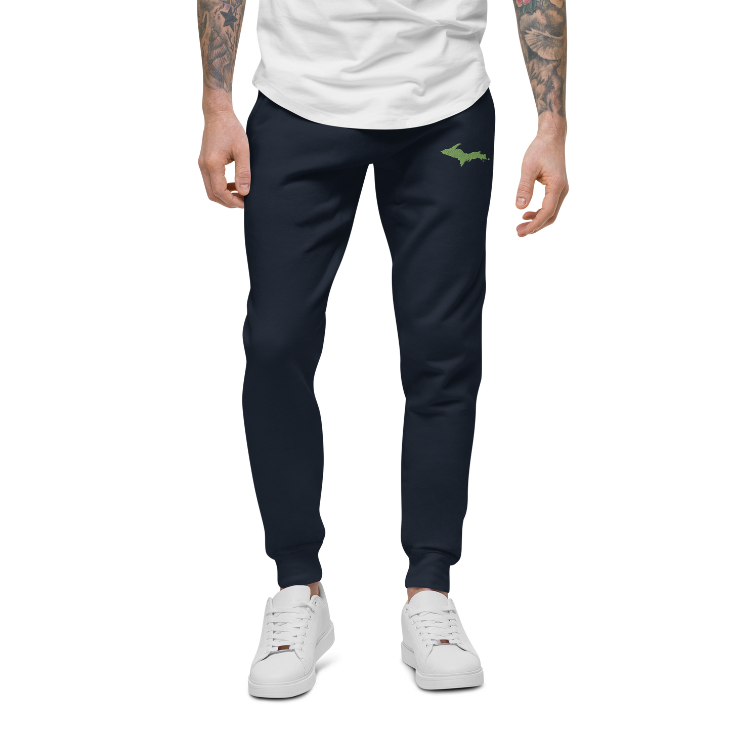 Michigan Upper Peninsula Sweatpants | Green Embroidery