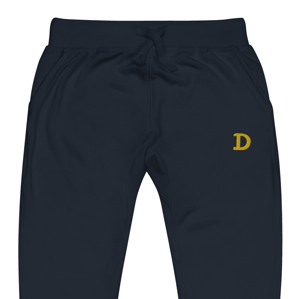 Detroit 'Old French D' Sweatpants | Gold Embroidery - Circumspice Michigan