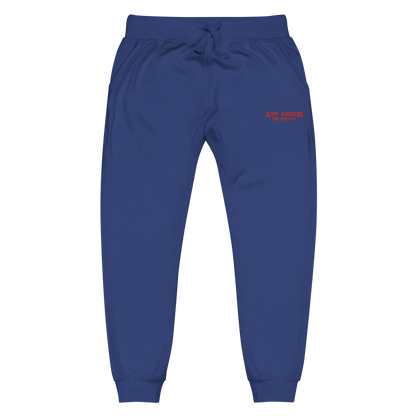 'Ann Arbor Michigan' Sweatpants (Streaming Drama Parody) | Red/White Embroidery