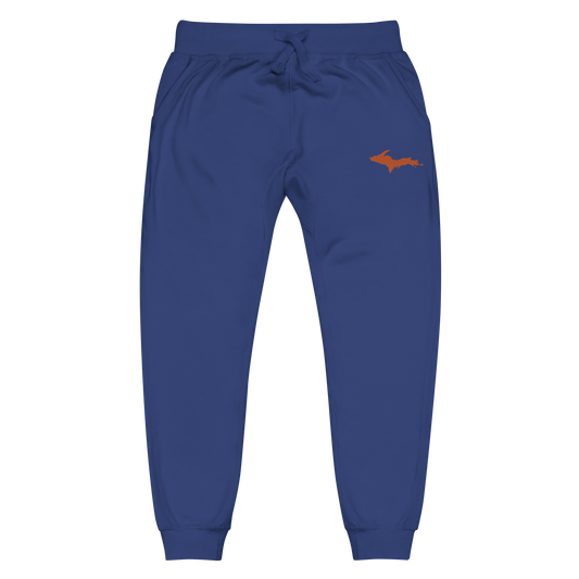 Michigan Upper Peninsula Sweatpants | Orange Embroidery
