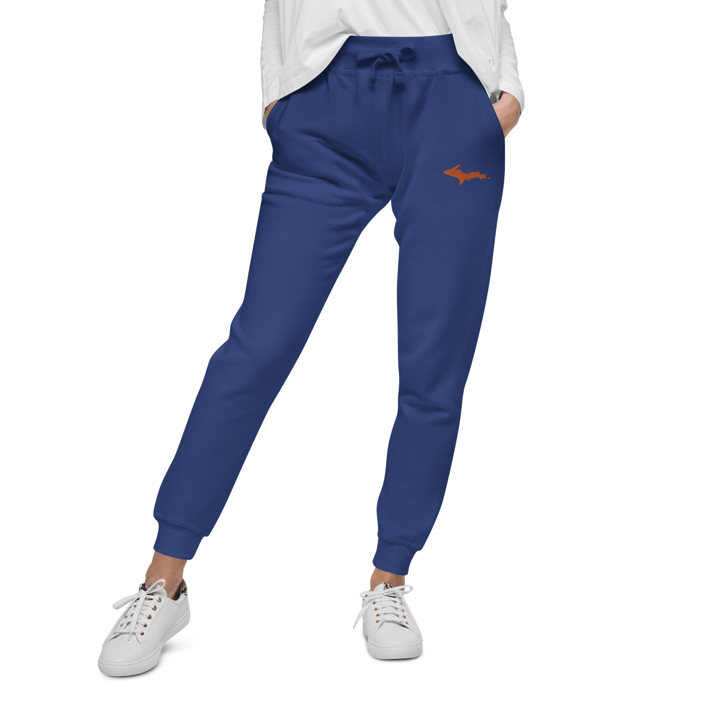 Michigan Upper Peninsula Sweatpants | Orange Embroidery