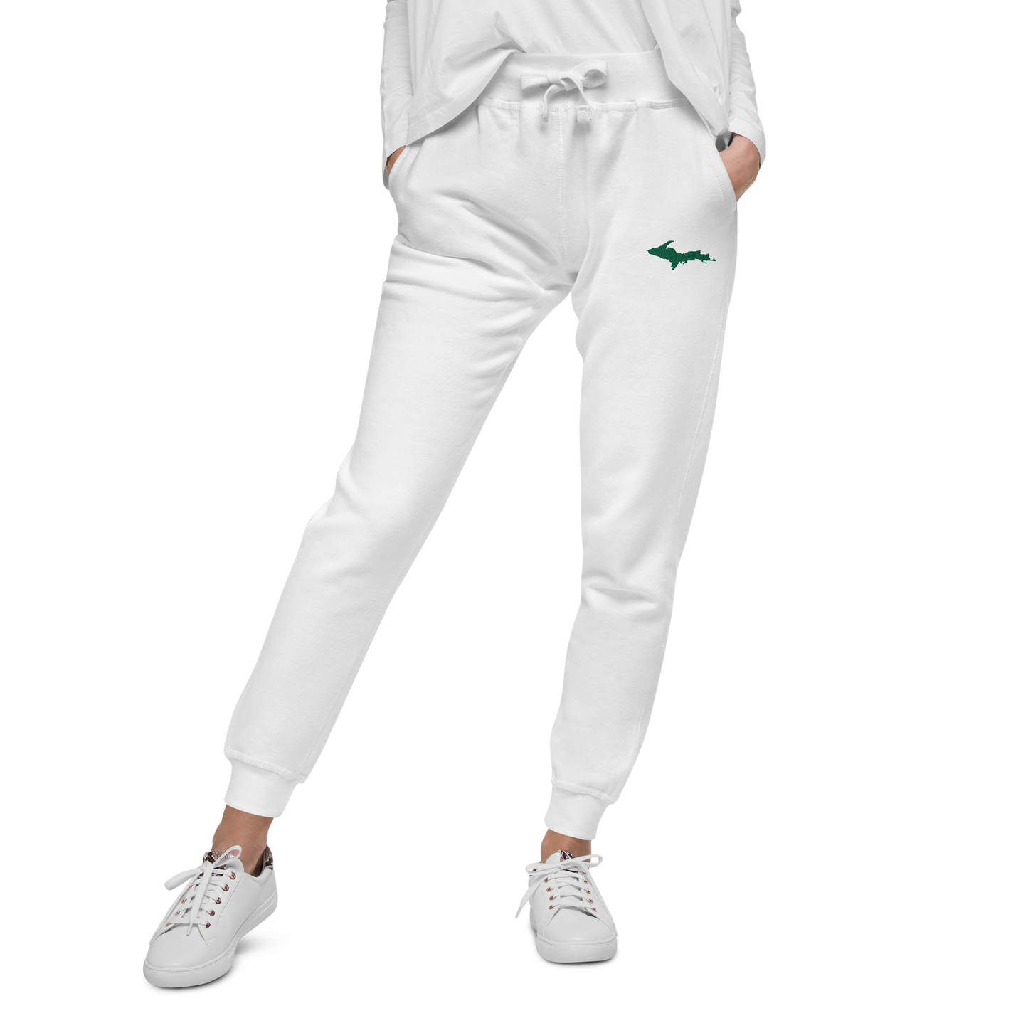 Michigan Upper Peninsula Sweatpants | Green Embroidery